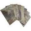 AULIGET 100-Piece Beige & Brown Slate Peel and Stick Backsplash
