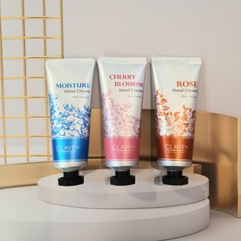 Clave Hand Cream 3-piece Set (Rose, Moisture, Cherry Blossom) 70ml 3ea / 끌라베 핸드크림3종 세트 (로즈,모이스처,체리블러썸) 70ml 3ea