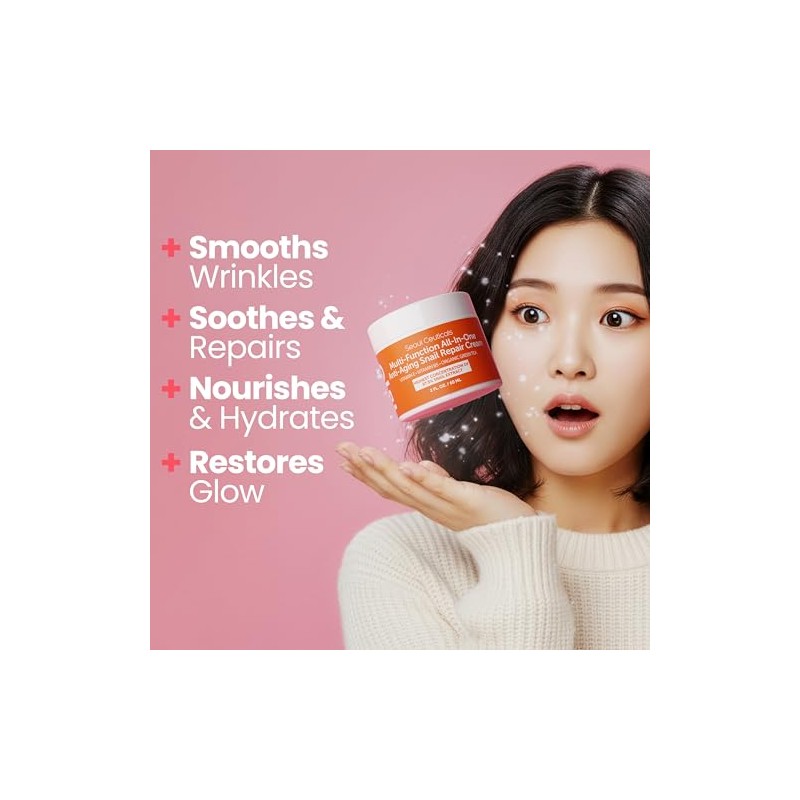 SeoulCeuticals Crema Multiusos con Extracto de Caracol, Vitamina E y