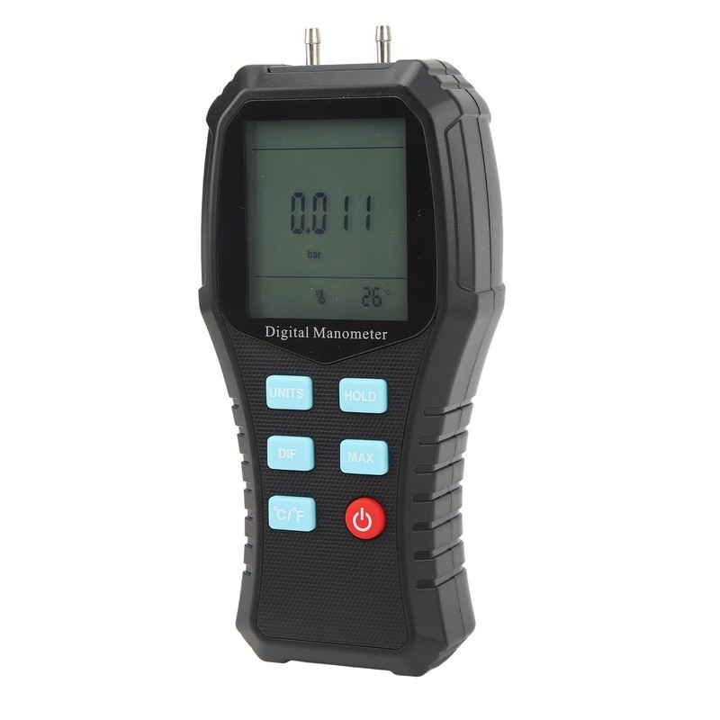 Digital Manometer Handheld HVAC Manometer Gas Air Pressure Meter Gauge