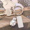 Penguin Keyring with Engraving "Ein Leben Lang an Deiner Seite"