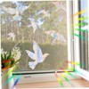 GRIRIW Unique Bird Shape Window Sticker Reflective Sunlight Bird Safety