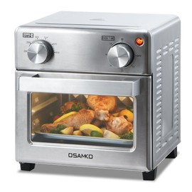 OSAMKO 5-in-1 Air Fryer Toaster Oven, 8L Air Fryer Compact, Convection Oven, Fast Preheat, Air Fry, Bake, Grill, Broil, Heat