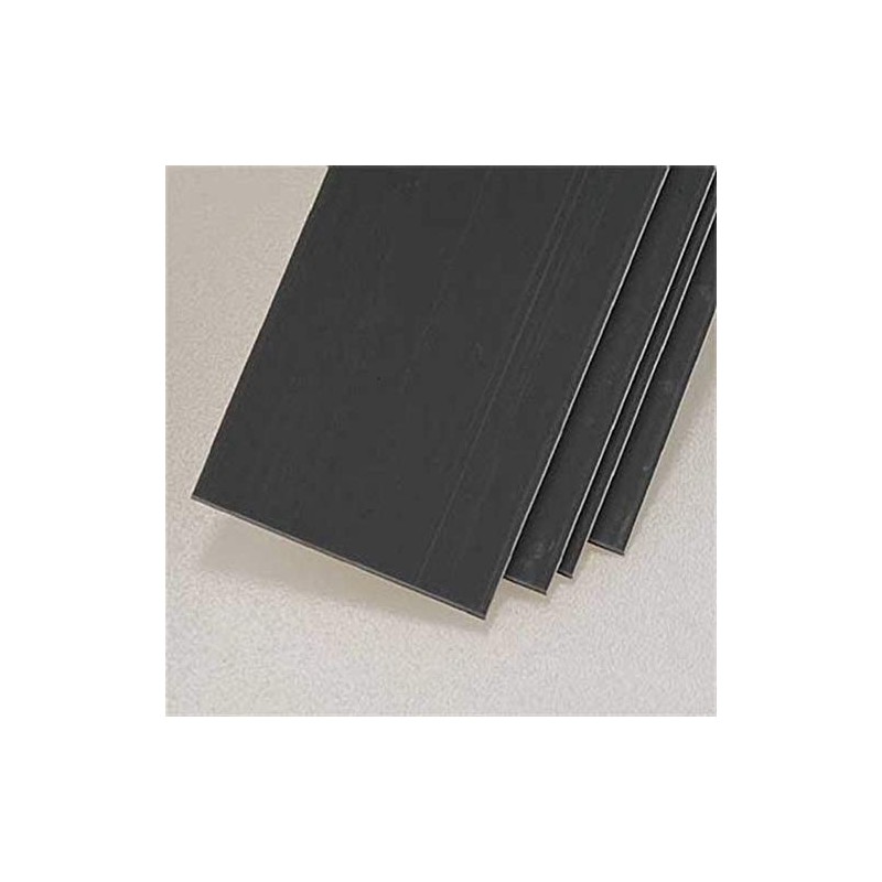 Plastruct 90366 Strip Stock ABS Dark Gray .030" (4)