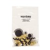 Honbay 20PCS Gold Rhinestone Hair Rings Dreadlocks Beads Braid Hair