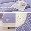 DOWNCOOL Queen Comforter Set, 7Pcs Bedding Sets Queen Purple, All
