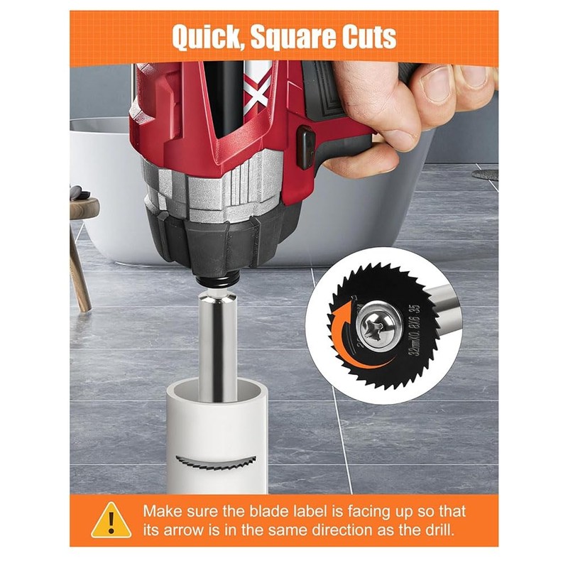 TOBEOME Inside Pipe Cutter for PVC Pipe with 5 Replacement