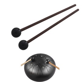 TUOREN 2Pair Steel Tongue Drum Mallets Rubber Head Percussion Sticks for Tongue Drum Glockenspiel Xylophones Woodblock