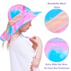 PASHOP Girls Sun Hat Anti-UV Wide Brim UPF 50+ Sun