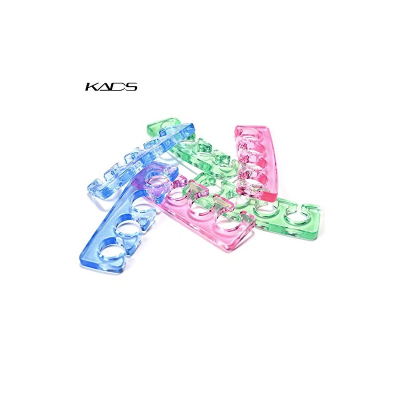 KADS 2pcs/pair Silicone Toe Separator Nail Art Manicure Finger Feet