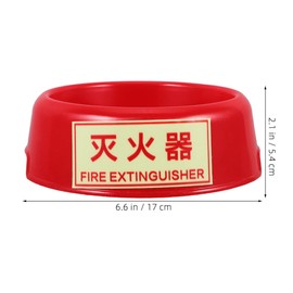 Operitacx 4Kg Feuerlöscher Halterung Kunststoff Robuster Feuerlöscher Basis Ständer für Auto und Büro Feuerbeständig Langlebig Geeignet für Feuerlöscher Zuverlässige