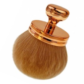 Extra Large Blend & Blur Body Brush for Self Tanner, Tanning Blending Brush, Self Tan Leg Makeup Applicator, Ultra Soft Kabuki Brush for Body Coverage, With Travel Bag (ROSE GOLD with travel bag)