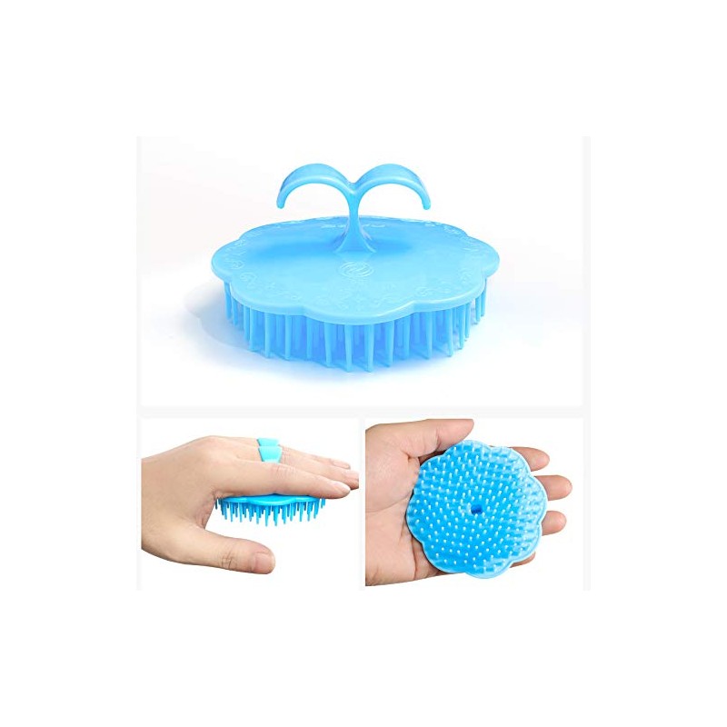 Cepillo Exfoliante Cuero Cabelludo Limpieza Caspa Flexible Champú Hogar Oficina