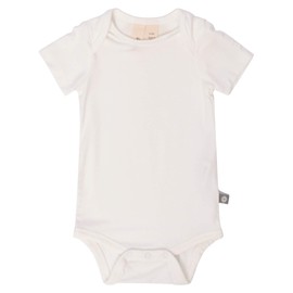 KYTE BABY Short Sleeve Unisex Baby Bodysuits, Rayon Made From Bamboo Material (3-6 Months, Cloud)
