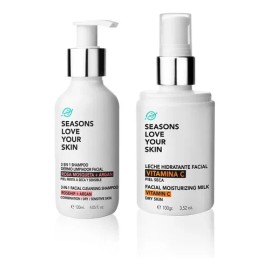 Shampoo Dermo Limpiador + Leche Hidratante Facial Vit. C