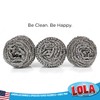 Stainless Steel Wool Scourer -Jumbo Sized- 12 Pack, 35 Grams,