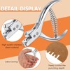 2 Pieces Pattern Notcher Stainless Steel Pattern Notcher Paper Notcher