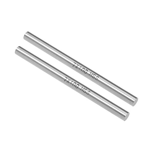 uxcell Round Steel Rod, 7mm HSS Lathe Bar Stock Tool