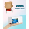 Poever Shipping Boxes 6x4x3 inches Small Mailing Boxes 50 Pack