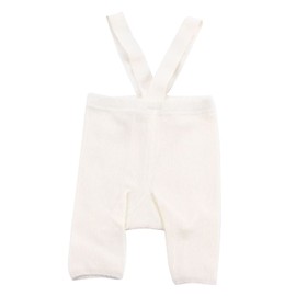Mubineo Infant Toddler Baby Basic Plain Overall Shorts Leggings Girls Boys Suspender Overalls (Cream White, 3-4 Years)