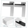 Operitacx 2pcs Adjustable Glass Shelf Brackets Supports for Thickness Stable