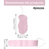 Esponja Exfoliante Corporal JIAQCN 4 Piezas para Piel Sensible y