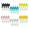 WBANGIAO 4Pcs Nordic Plastic Dog Tail Hooks Wall Mounted Coat