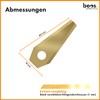 BEOS® 30 x Premium Titanium Replacement Blades for Bosch Indego
