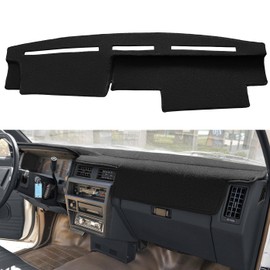 Dash Cover Mat Custom Fit for Nissan Pathfinder D21 Hardbody Pickup Truck 1986-1993, Dashboard Cover Pad Carpet Protector (Black) F77