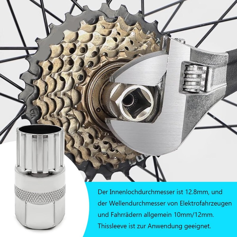 Baooery Bicycle Freewheel Remover, Sprocket Puller Accessories Tool Cassette Puller