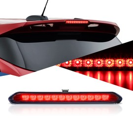 Auto Dynasty LED 3rd Third Brake Light Compatible with 2013-2016 Buick Encore / 2015-2018 Chevy Trax, Full LED Rear Center Lamp High Mount Stop light Tail Brake Light, Black Housing Clear Lens