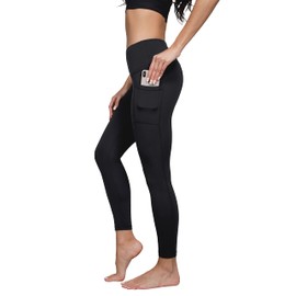 Yogalicious Lux High Waist Side Pocket Ankle Legging - Black - Small