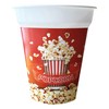 ONONEXPRESS 4 pcs Red Colour Reusable Plastic Popcorn Containers/Popcorn Bowls