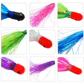 Extreme Offshore 3 Saltwater Fishing Lure Duster Bait Offshore Trolling Ono Mahi Dorado Tuna Lot - Clear Crystal Flash