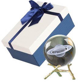 Crystal Ball 60mm Crystal Balls with Stand Decorative Glass Ball Milky Way Galaxy Decor Globe Sphere Ball Photography Props for Home Office Décor