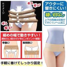 Ultra Thin and Sturdy Pelvic Taping Belt, Firmly Holds Even When Only 0.02 inches (0.6 mm) Thick, Thin Design for Easy Movement and Doesn't See Through Clothes, Comfortable Support, Pelvic Stability