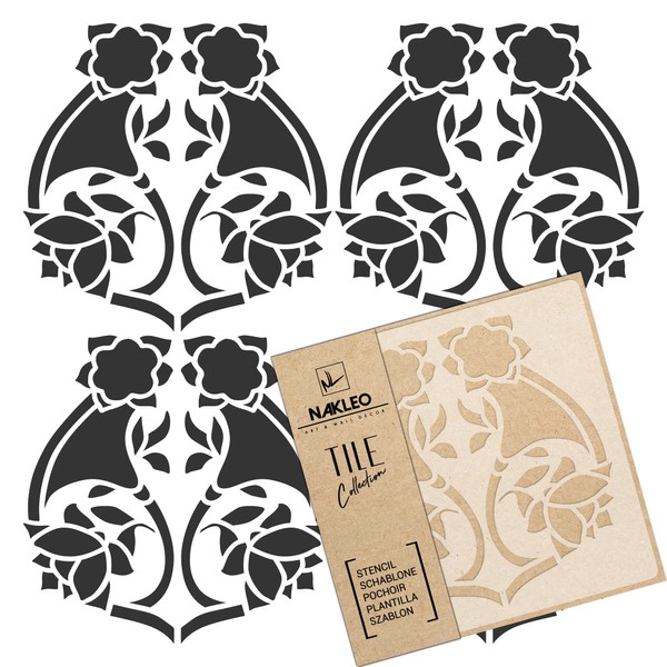 Nakleo Frontera Tile Reusable Plastic Stencil - 20 x 20