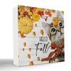 kunlisa Fall Signs,Fall Cat Pumpkin Wood Box Sign Desk Decor,Rustic