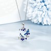 YAFEINI Blue Jay Necklace 925 Sterling Silver Bluejay Pendant Bird