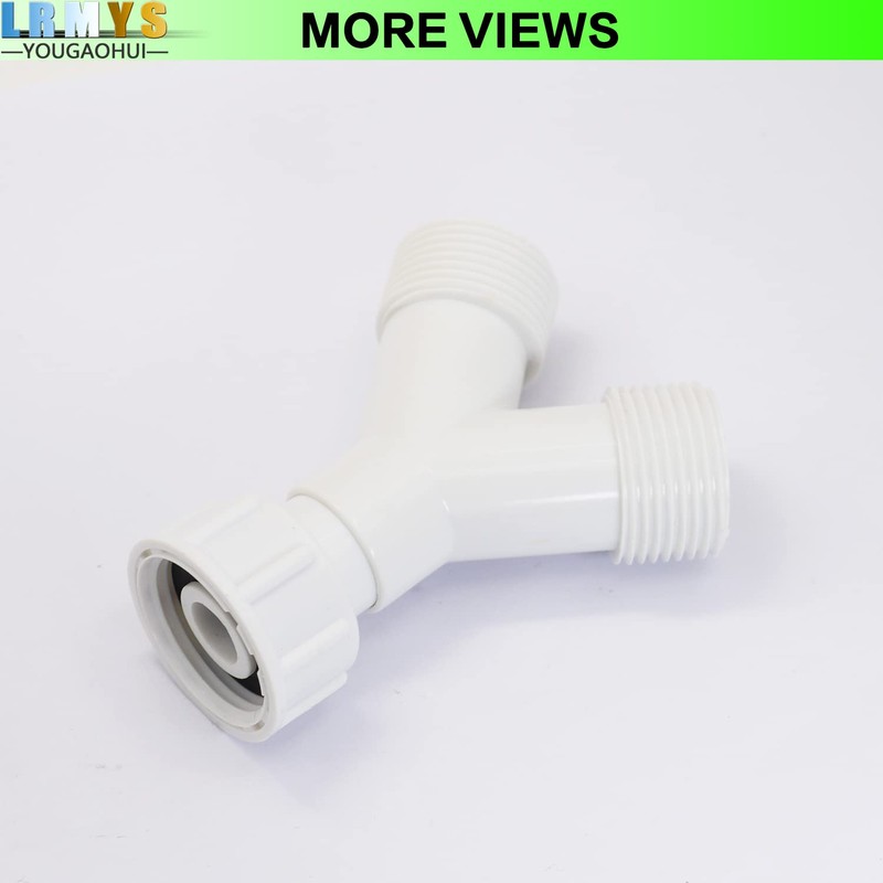 LRMYS 3/4 Y-Shape BSP Hose Split 1 to 2 Connector,