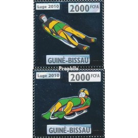 Guinea-Bissau 4694-4695 (complete. issue) unmounted mint/never hinged ** MNH 2010 sled racing (Stamps for collectors) Winter sports (skiing/ice hockey/bobsleigh ...)