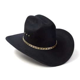 Western Express Faux Felt Finish Cowboy Hat - Cattleman Style with Stylish Gold Hat Band | Kids' Cowboy & Cowgirl Hat