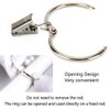 25 Pack Curtain Ring wiht Clips, Metal Decorative Drapery Window