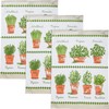 Erwin Müller Tea Towel Pack of 3 Cotton Herbs Size
