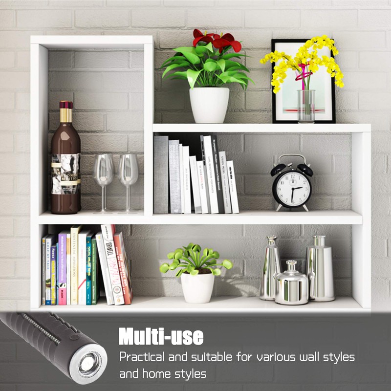 Pack of 8 Concealed Brackets, Shelf Brackets, Invisible Wall Brackets,