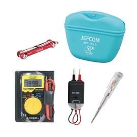 Jefcom MOS-D1 Measuring Instrument Set, Checker, Digimeter, Multi Key, Parts Pocket