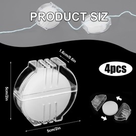 4Pcs Beeswax Thread Conditioner,Thread Wax for Sewing,Conditioner Beeswax for Quilting Sewing Strengthening Line Embroidery Wax(White)