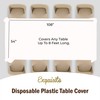 6 Pack - Premium Plastic Tablecloth 54in. x 108in. Rectangle