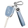 QBUC for Toyota Key Fob Cover with Keychain,Soft TPU Full