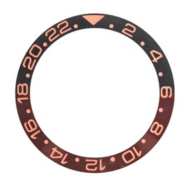 Watch Ceramic Bezel Insert Replacement Protective Watch Bezel Insert Accessory Black Rose Red 1.5in